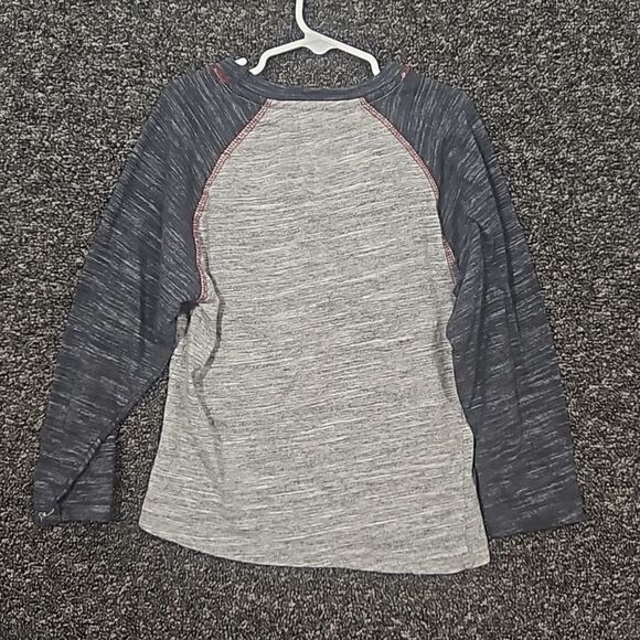 U.S. Polo Assn. Size 7 Grey & Burgandy Long Sleeve Tee Shirt T-Shirt - Picture 5 of 9